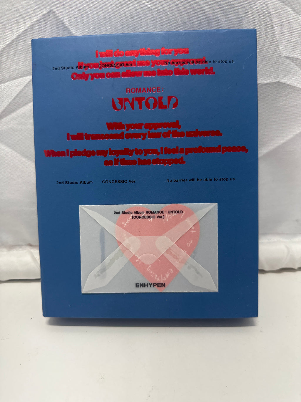 ENHYPEN Romance Untold Concessio Version Album CD Photobook Blue K-Pop