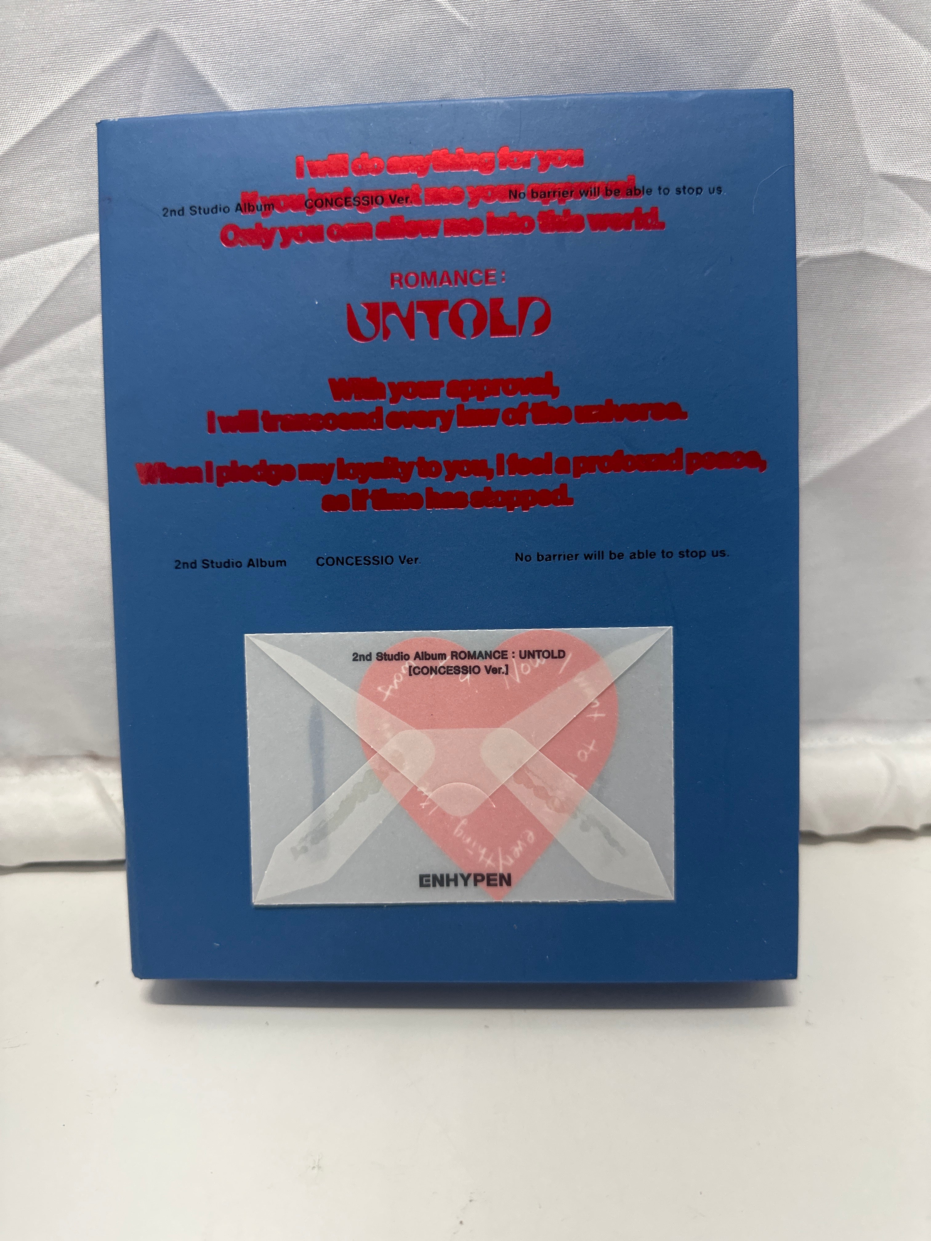 ENHYPEN Romance Untold Concessio Version Album CD Photobook Blue K-Pop