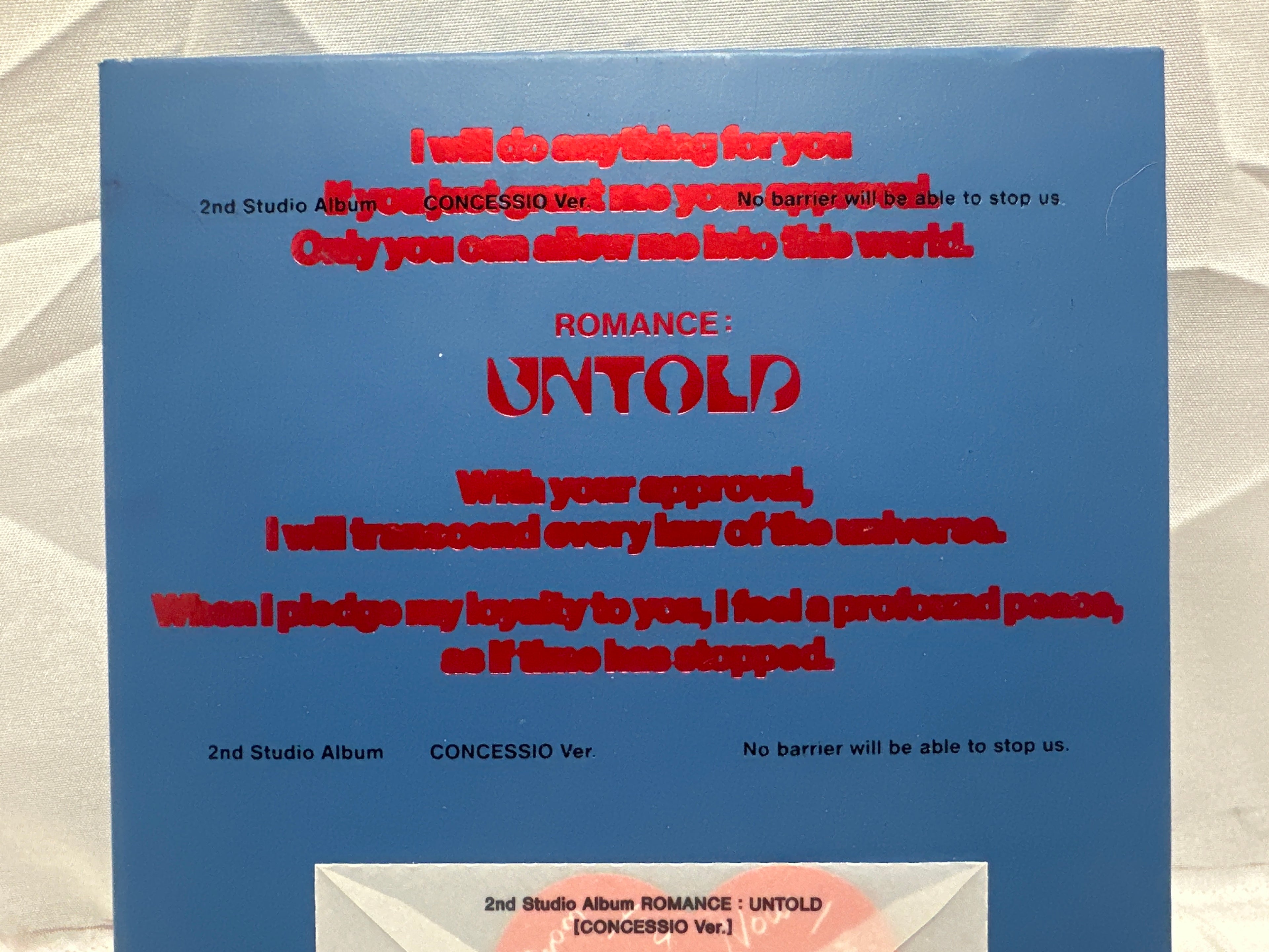 ENHYPEN Romance Untold Concessio Version Album CD Photobook Blue K-Pop