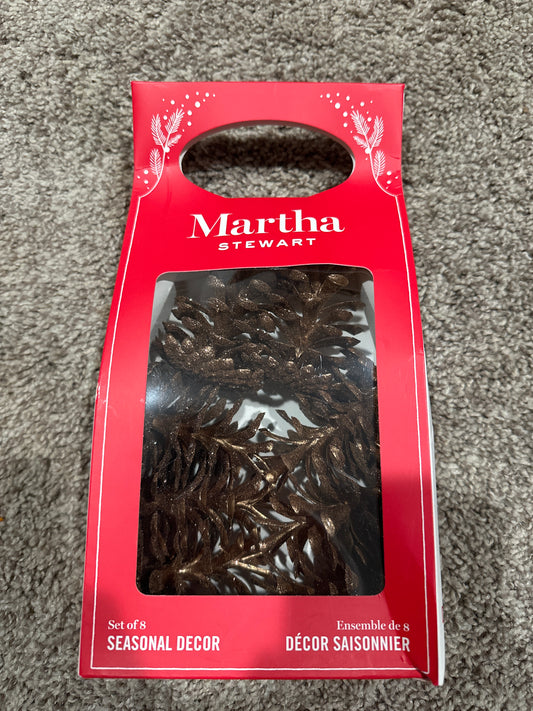 Martha Stewart GLitter Pine cones