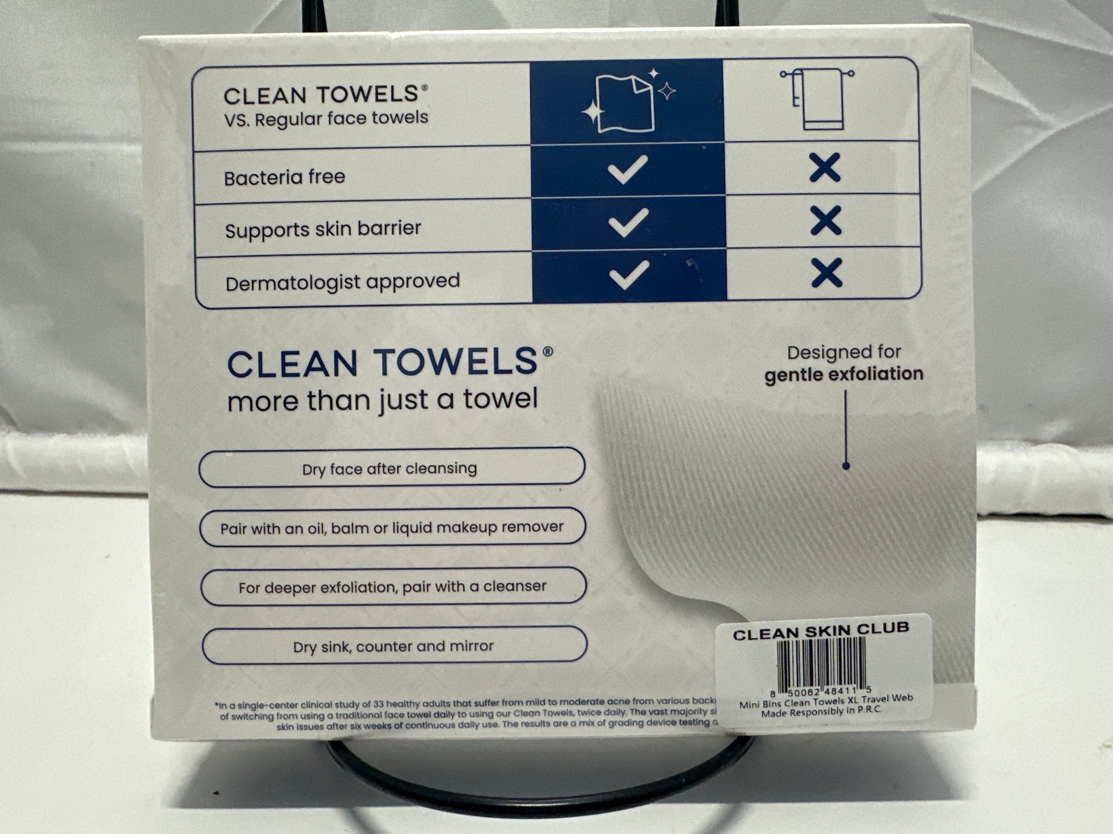 Clean Skin Club Clean Towels Original XL Face Towels 10 Count