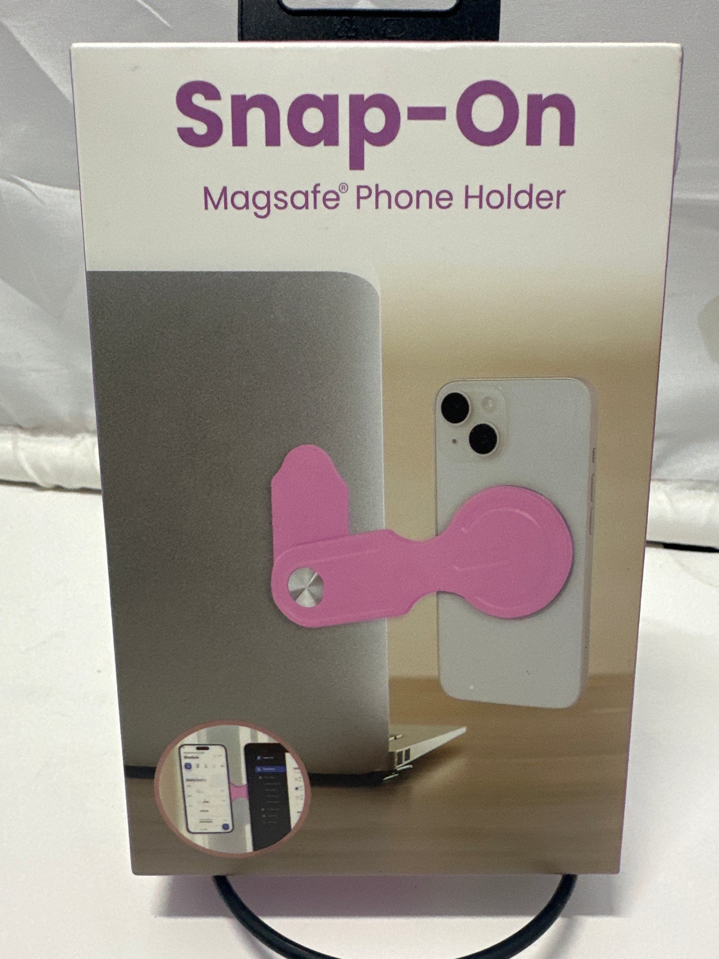 iJOY Snap-On MagSafe Phone Holder Pink Magnetic Mount