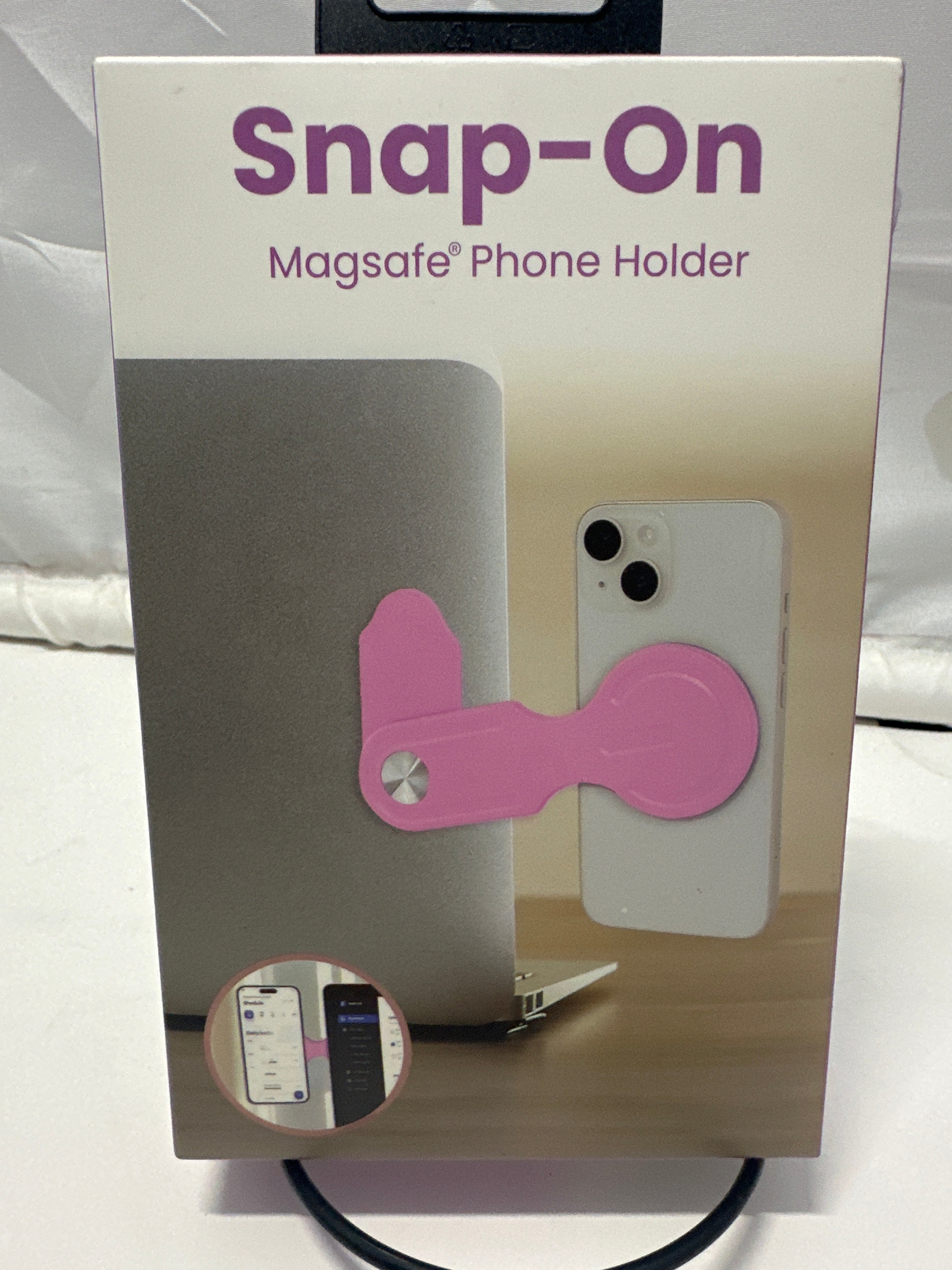 iJOY Snap-On MagSafe Phone Holder Pink Magnetic Mount