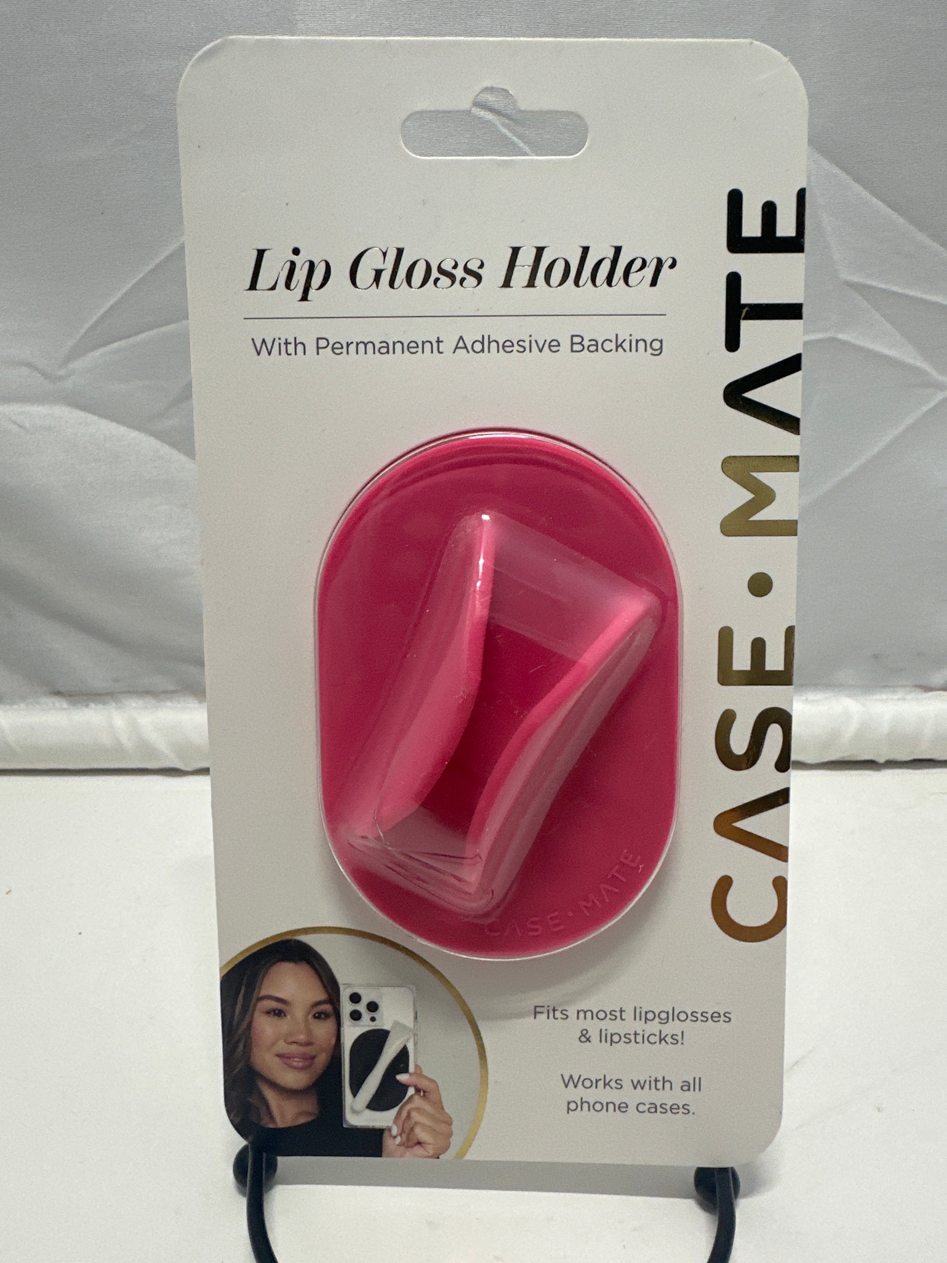 Case-Mate Lip Gloss Holder Adhesive Phone Case Accessory Hot Pink