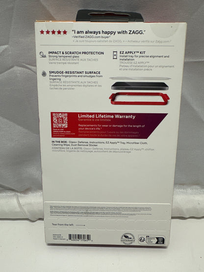 ZAGG InvisibleShield Glass+ Defense Screen Protector for iPhone 16e 14 13 13 Pro