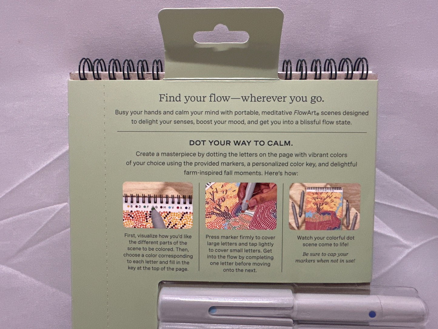 Lifelines FlowArt Dot-by-Letter Pumpkins & Pastures Meditation Art Kit