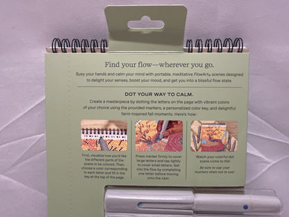 Lifelines FlowArt Dot-by-Letter Pumpkins & Pastures Meditation Art Kit