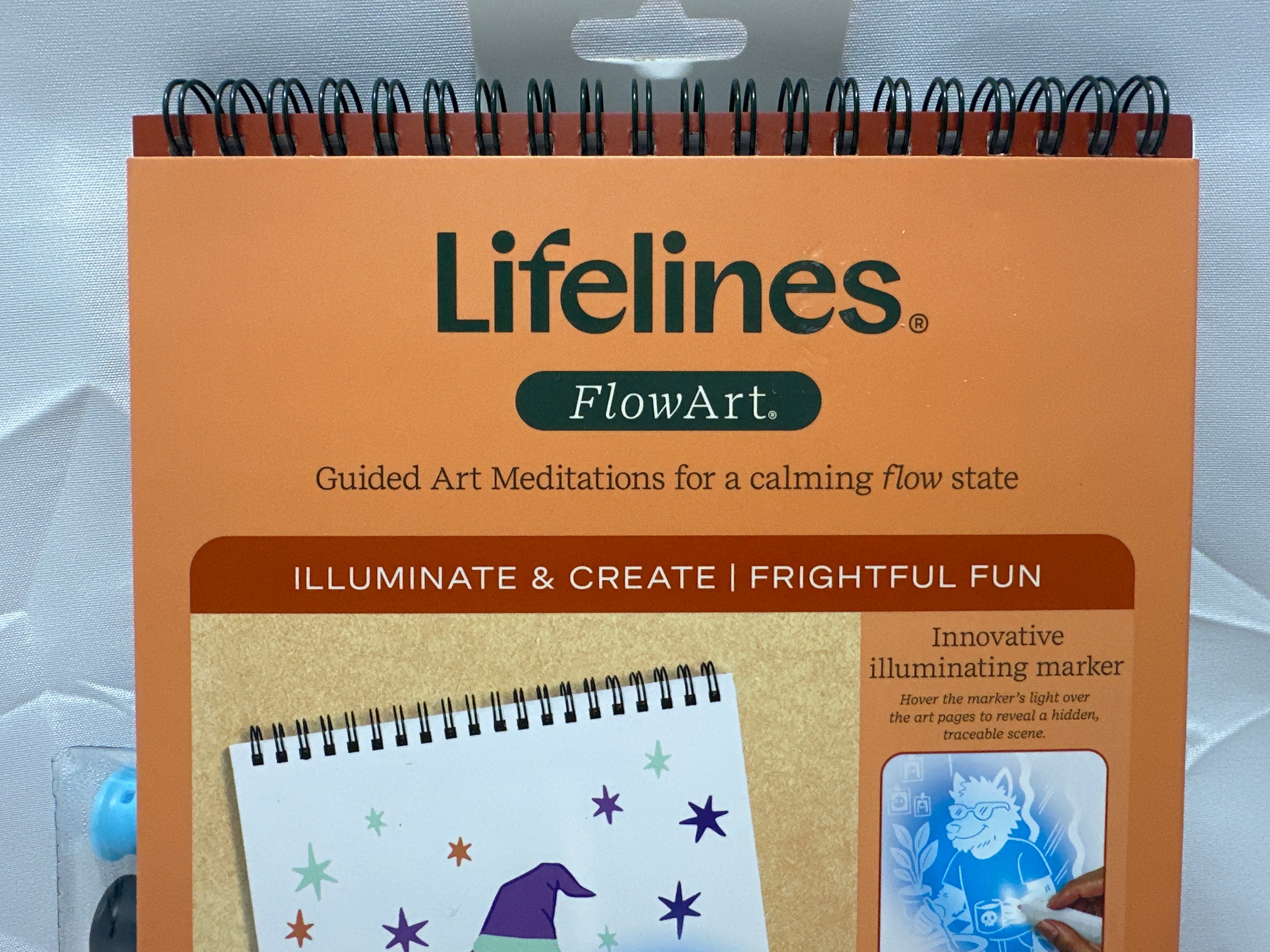 Lifelines FlowArt Illuminate & Create Frightful Fun Hidden Image Art Kit