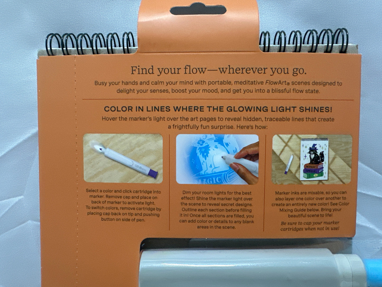 Lifelines FlowArt Illuminate & Create Frightful Fun Hidden Image Art Kit