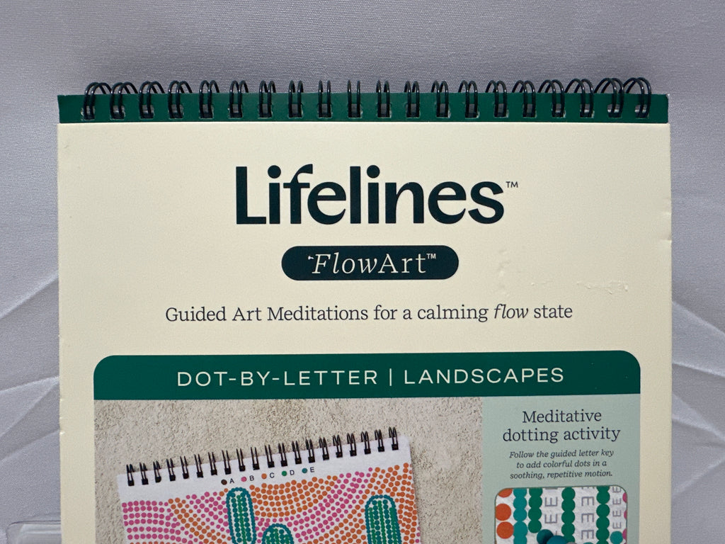 Lifelines FlowArt Dot-By-Letter Landscapes Art Kit