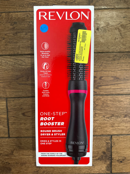 Revlon One-Step 1-1/2" Root Booster Round Hair Dryer, Black