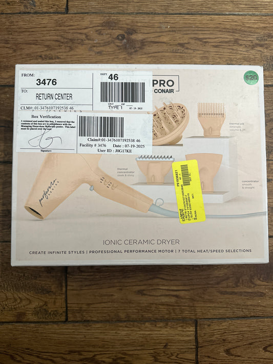 Conair InfinitiPRO Performa Series Hair Dryer, Includes 4 Attachments