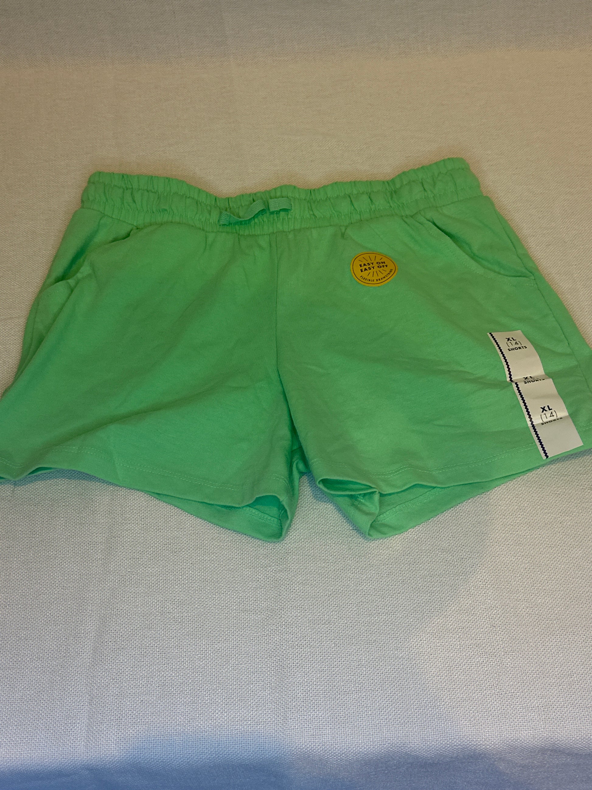 Girls' Pull-On Knit Shorts - Cat & Jack™ Lime Green XL(14)