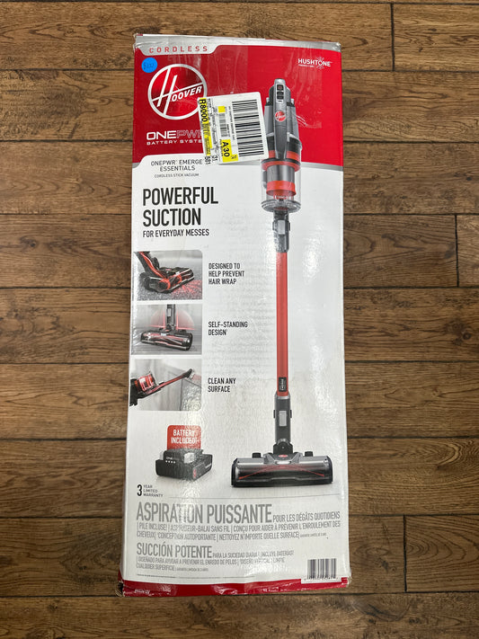 Hoover ONEPWR, Cordless Stick Vacuum Cleaner, Emerge Essentials, Carpet, Hard Floor, Upholstery, Pet Hair Tangle Guard, Removable Hand Vacuum, 45 Min. Run Time, For Home Use, BH53610V