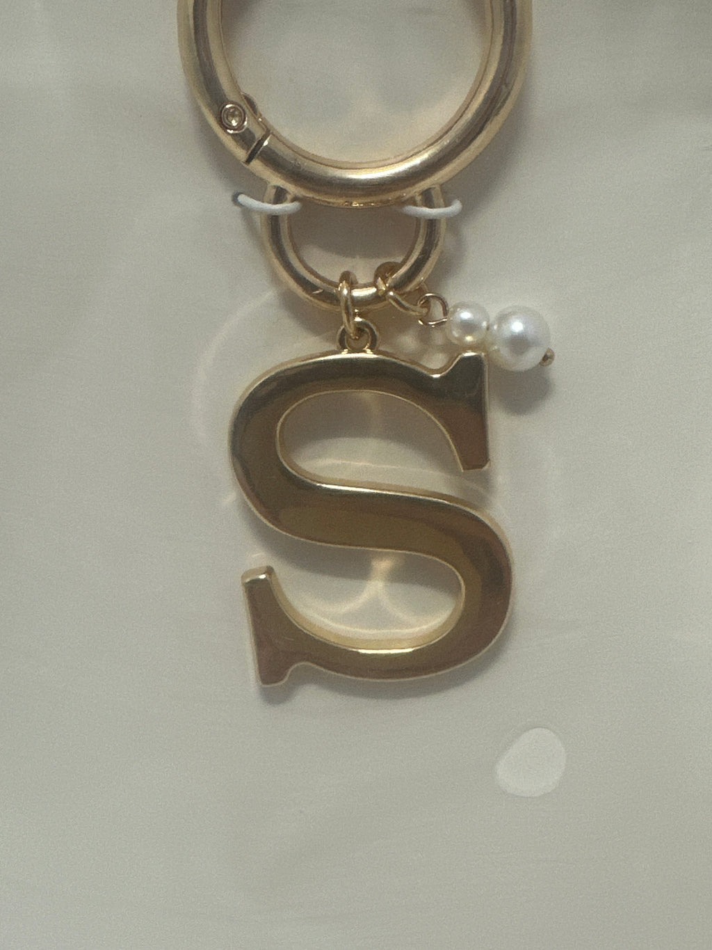 A New Day Gold Letter S Bag Charm Purse Keychain Initial Charm