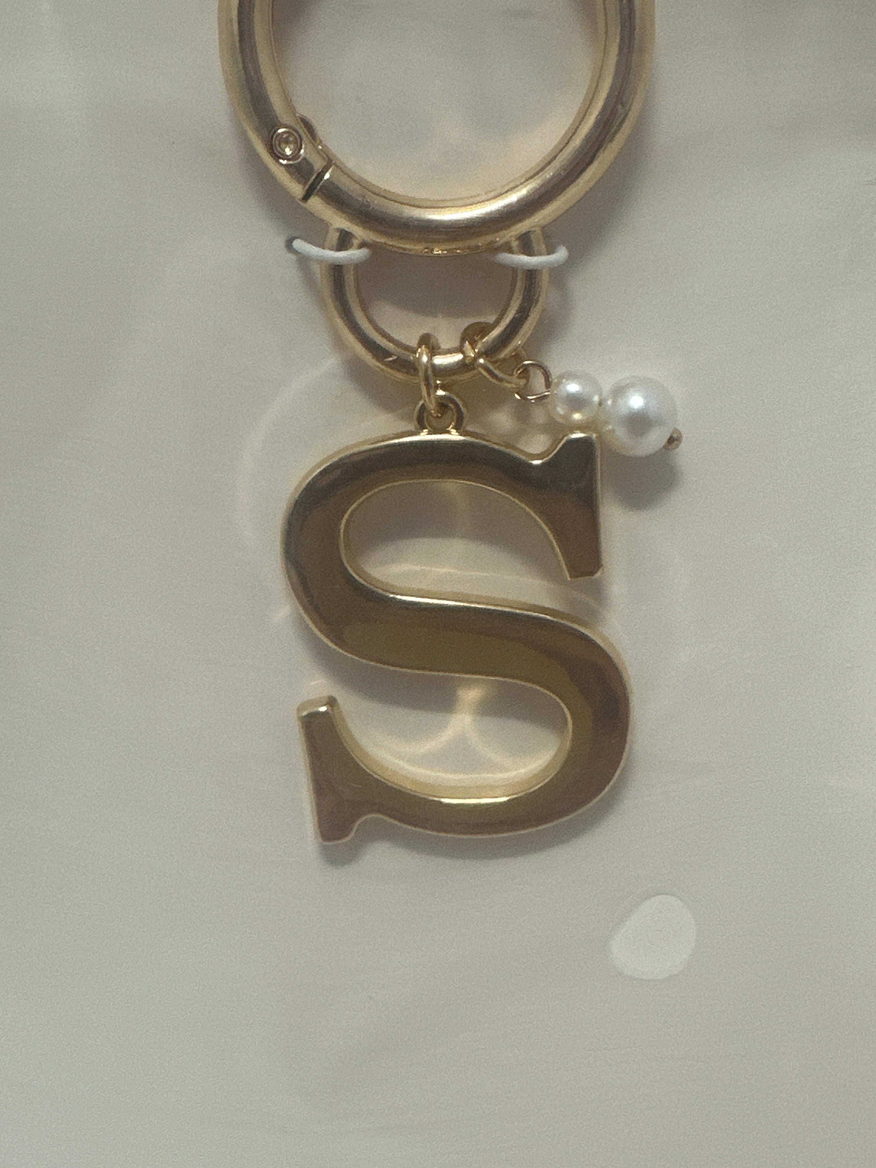 A New Day Gold Letter S Bag Charm Purse Keychain Initial Charm