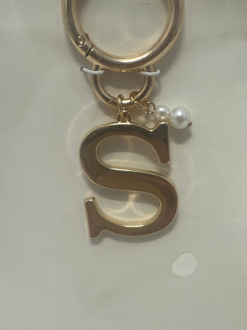 A New Day Gold Letter S Bag Charm Purse Keychain Initial Charm