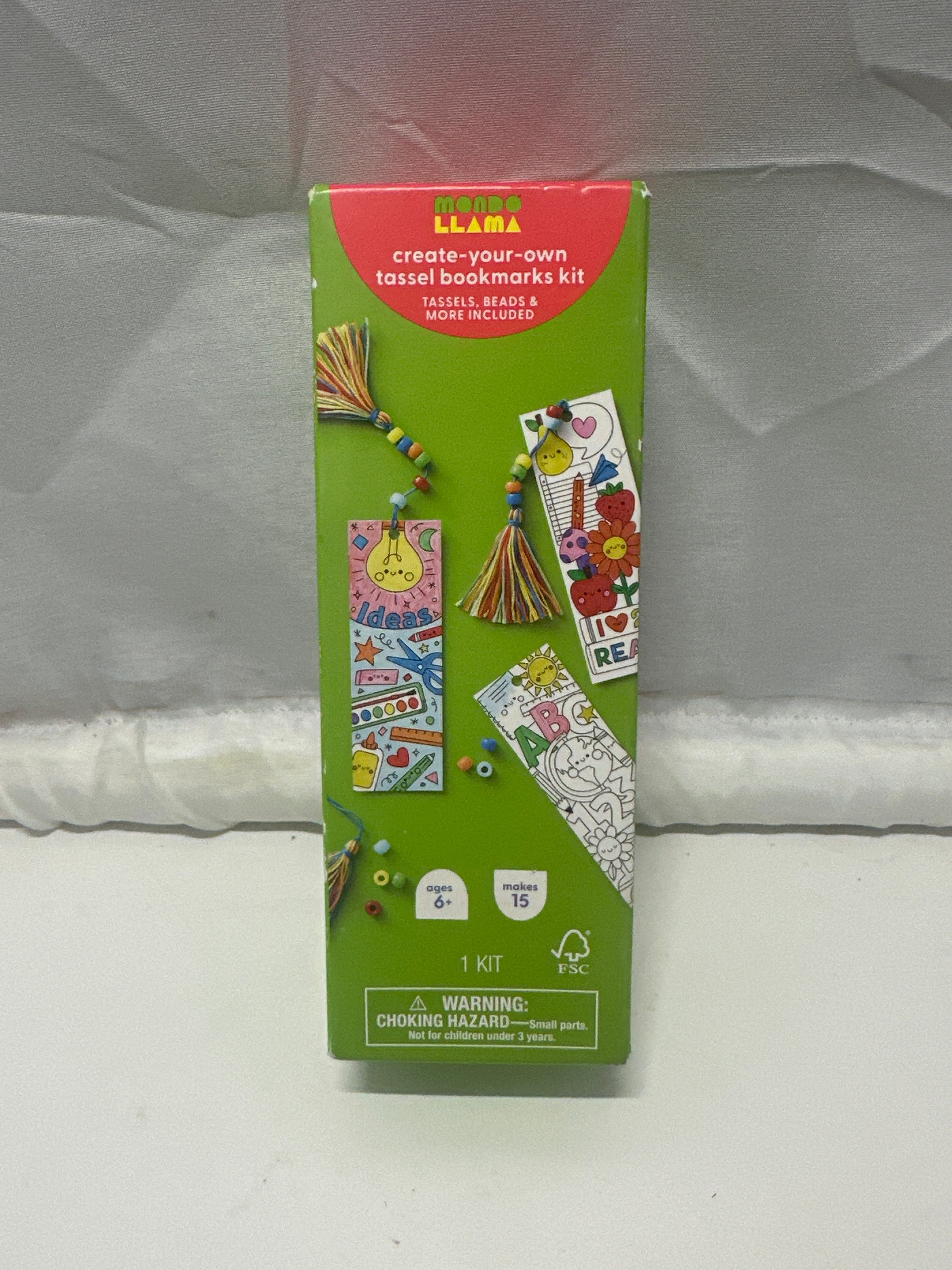 Mondo Llama Create Your Own Tassel Bookmarks Kit Makes 15 Ages 6+