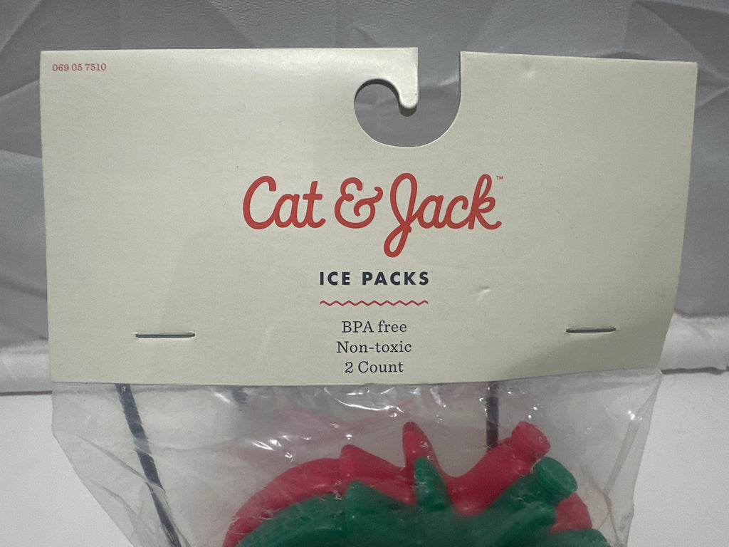 Cat & Jack Strawberry Ice Packs 2 Count BPA Free Non Toxic Lunch Box