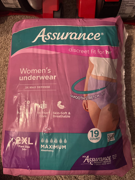 Women's Incontinence & Postpartum Underwear, XXL , Maximum Absorbency (19 Count)