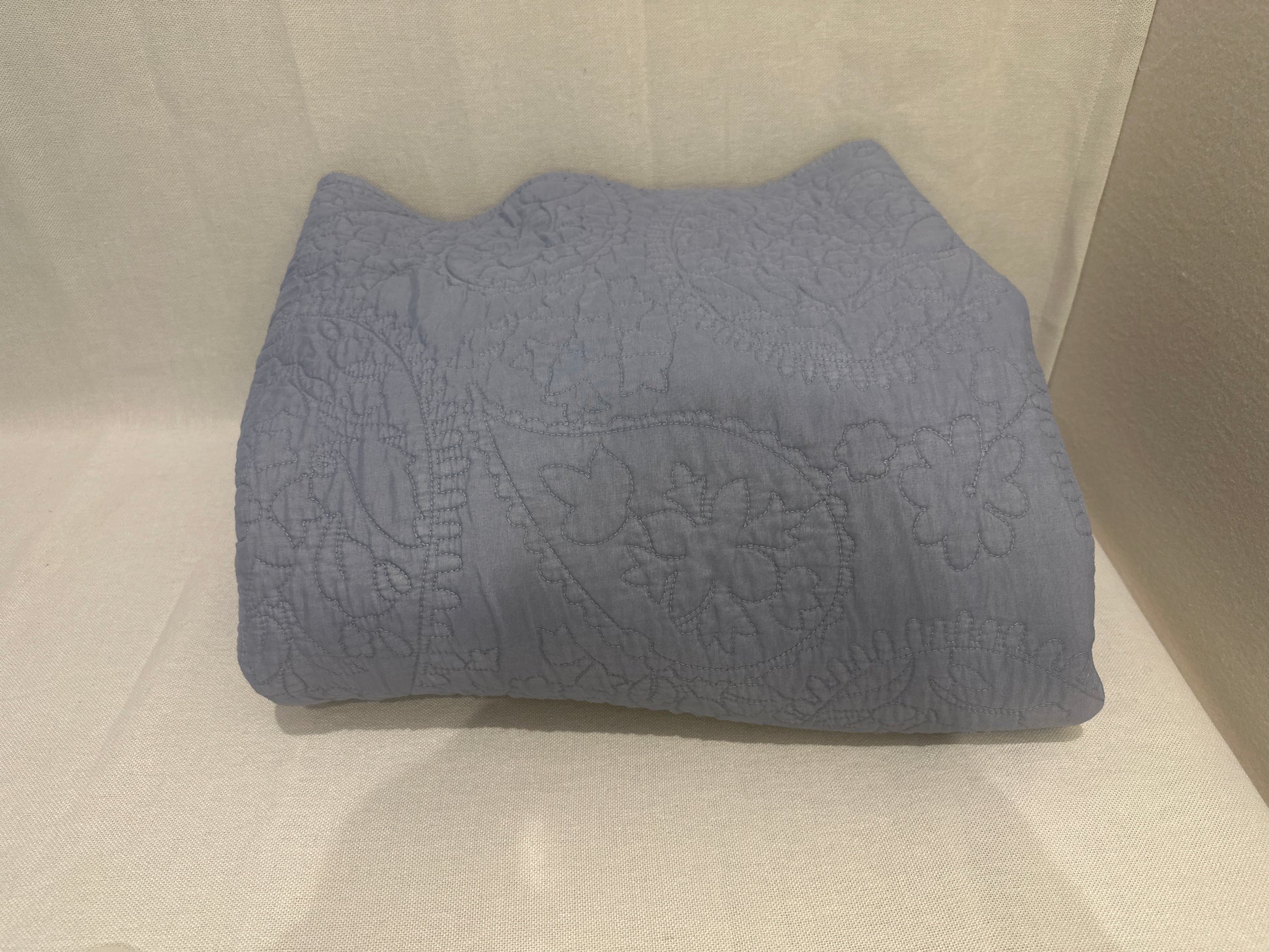 Garment Washed Paisley Stitch Quilt - Threshold™ Sky Blue-Full/queen