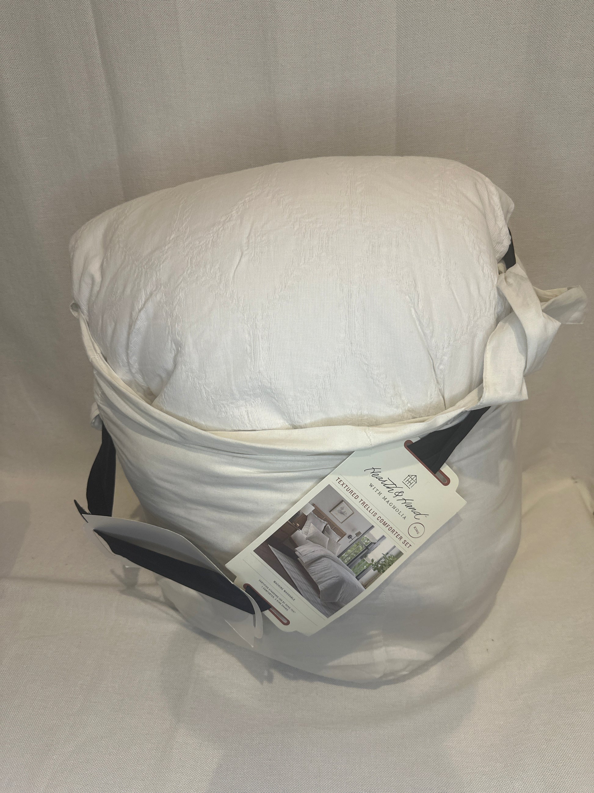 Trellis Pattern Comforter Cream - Hearth & Hand™ with Magnolia-King