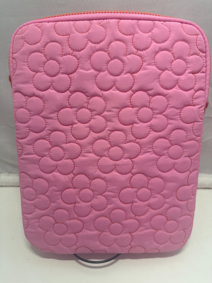Heyday Pink Floral Quilted Tablet Sleeve Case Fits Tablets Up to 12.9"
