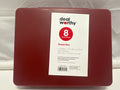 Dealworthy Snack Box 8 Compartment Red Bento Food Storage Container