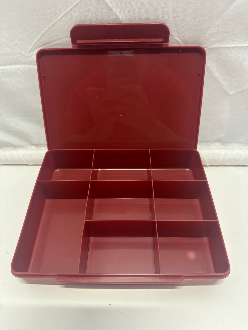 Dealworthy Snack Box 8 Compartment Red Bento Food Storage Container