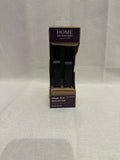 Matte Black Steel Single 5 in. Projection Curtain Rod Bracket (Set of 2)