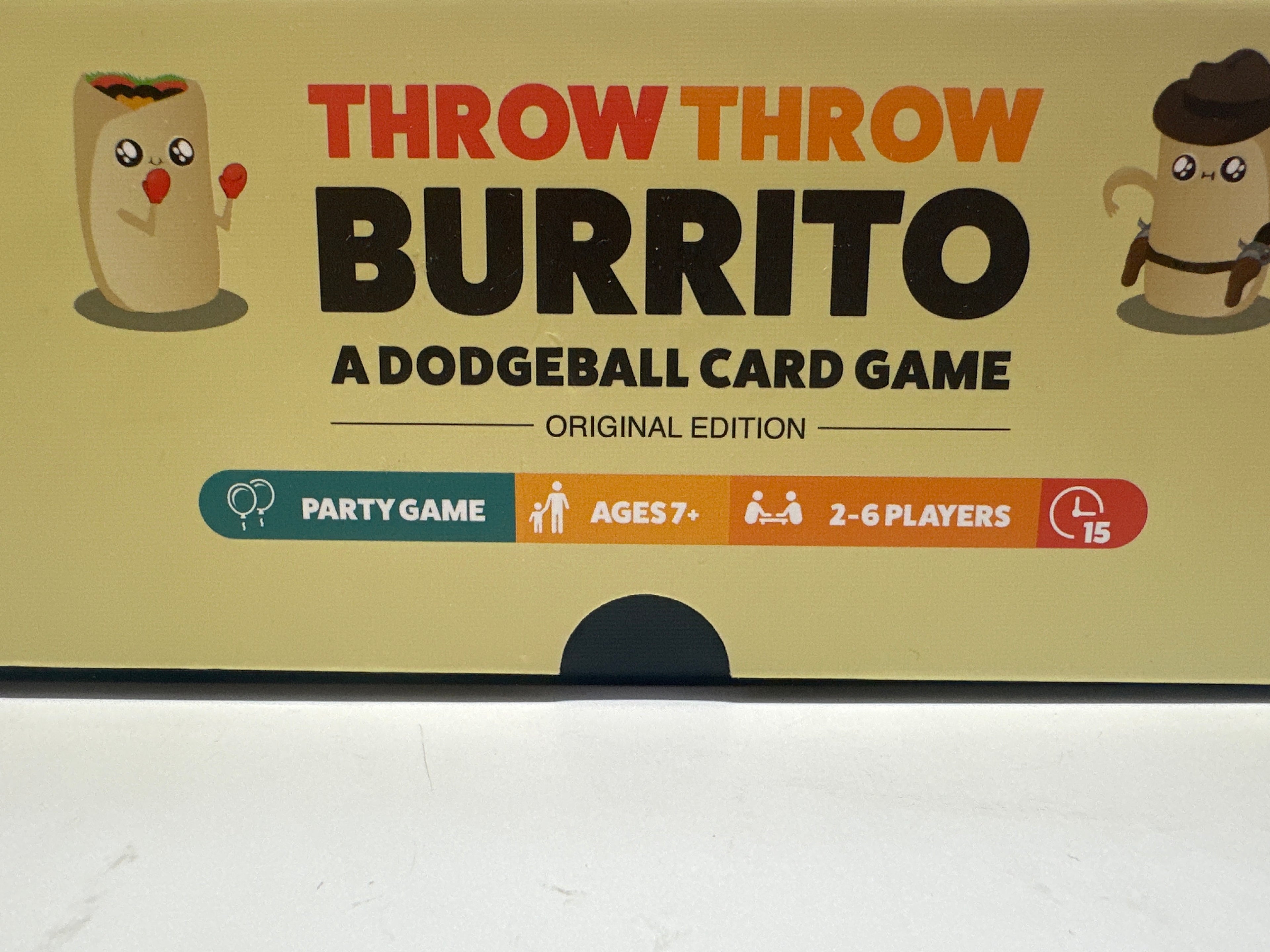 Throw Throw Burrito Original Edition Dodgeball Card Party Game Ages 7+ 2-6