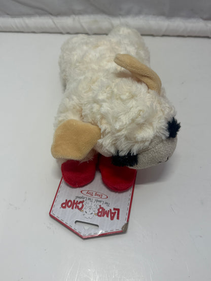 Lamb Chop Plush Dog Toy White Stuffed Squeaky Pet Toy Multipet