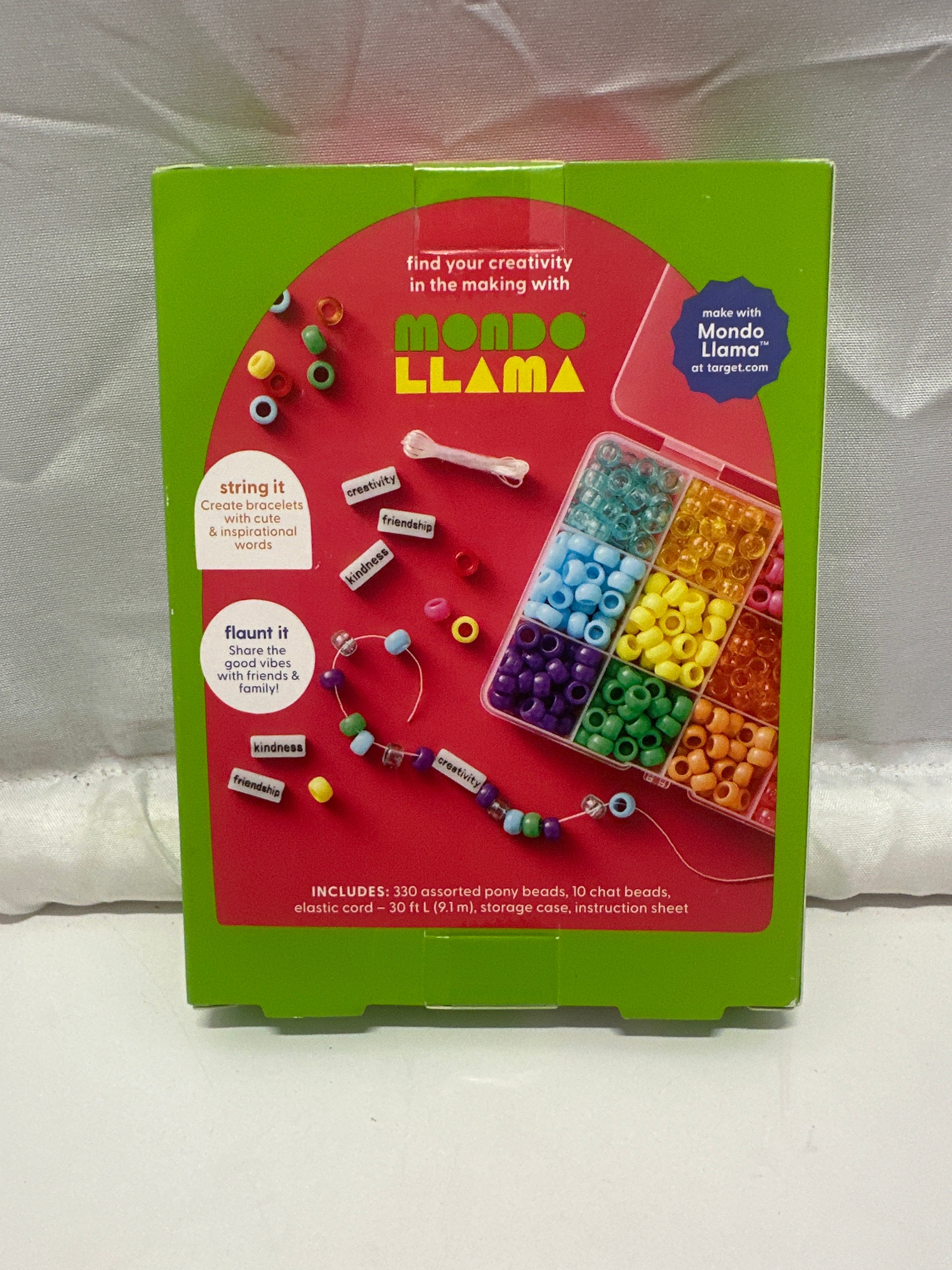 Mondo Llama Create Your Own Happy Bracelets Kit Colorful Beads Ages 6+