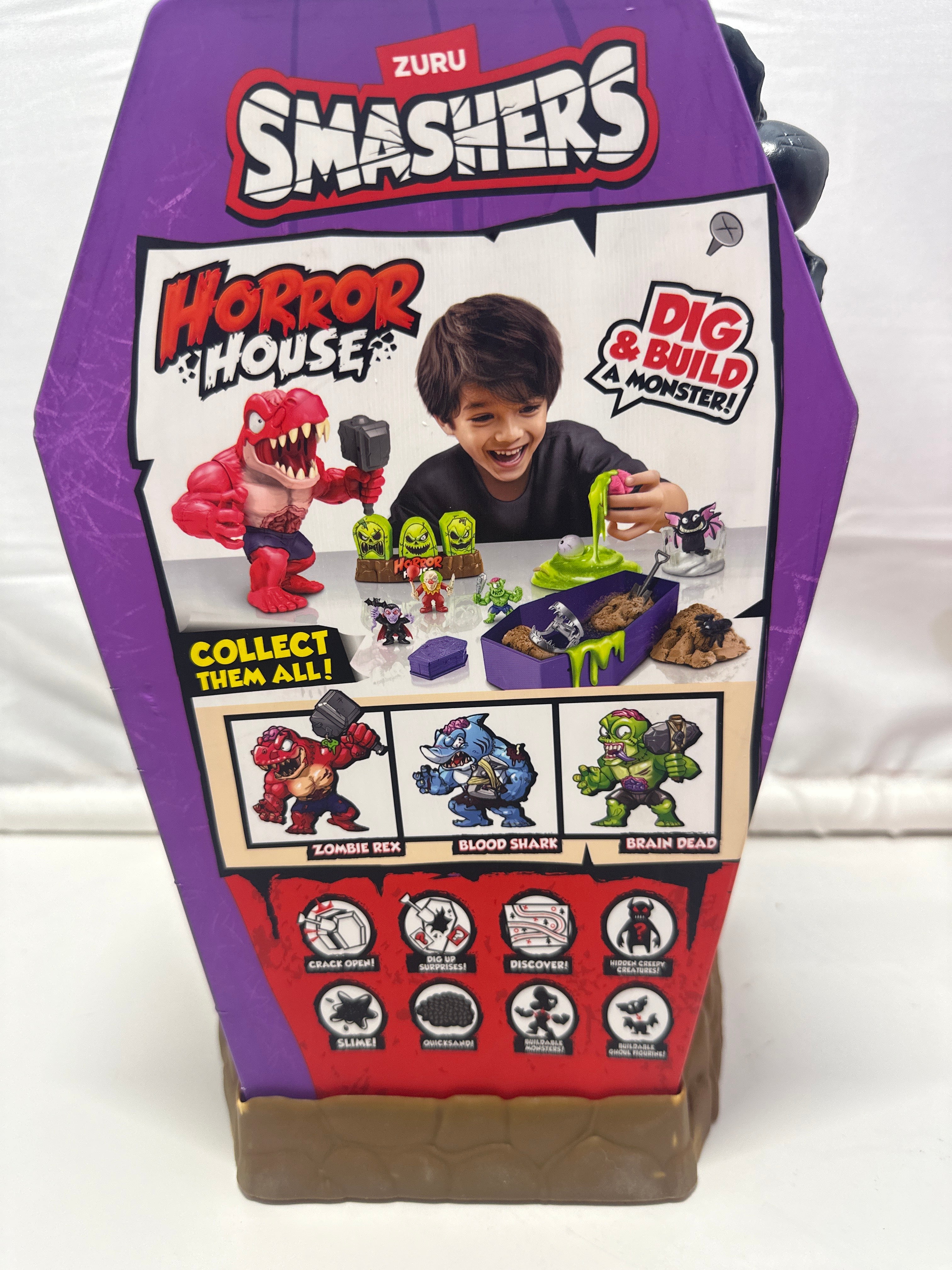 ZURU Smashers Horror House Monster Dig & Build Surprise Toy 35+ Pieces