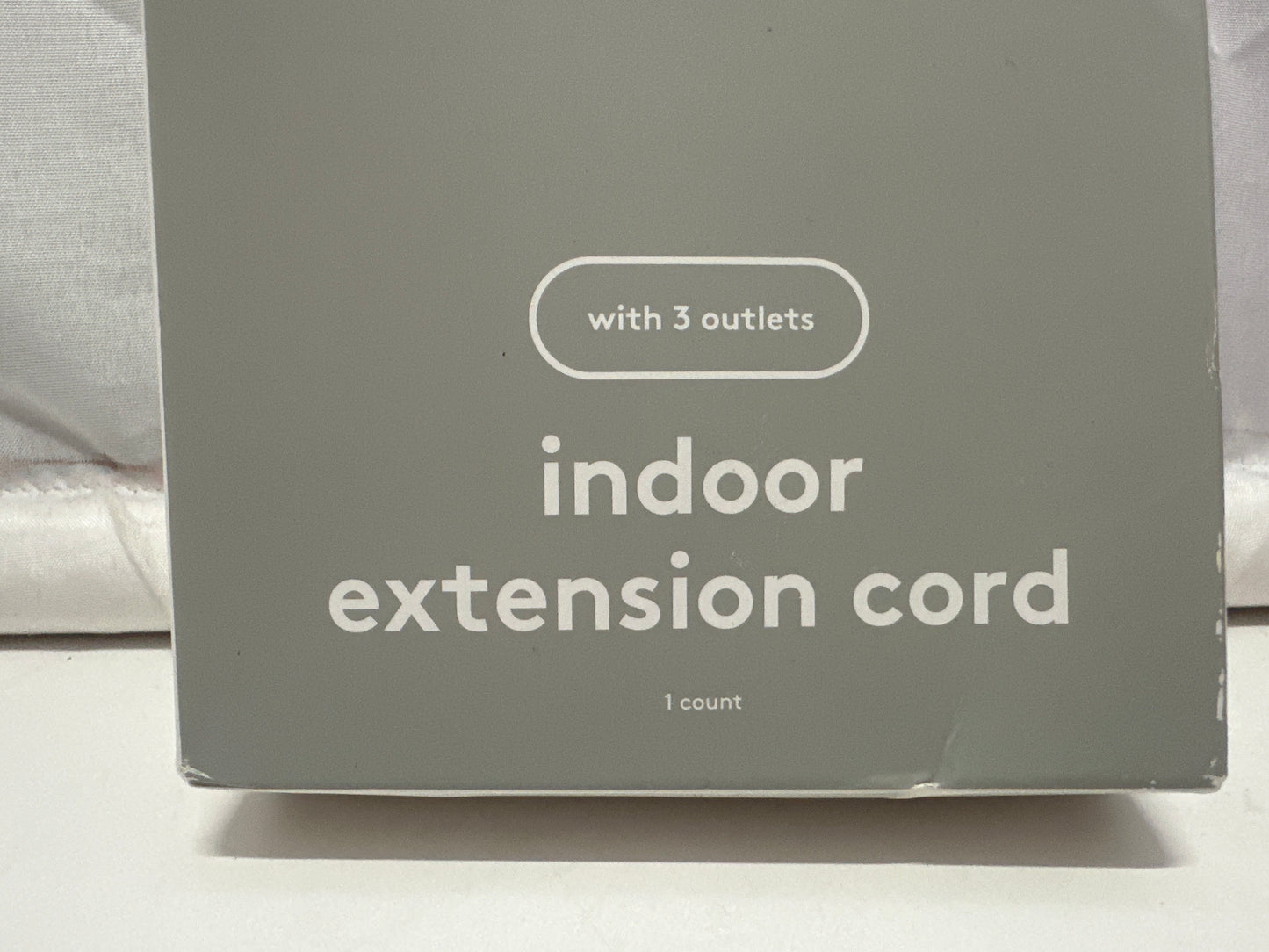 heyday 12ft Indoor Extension Cord 3 Outlet Black 16/3 13A 1625W