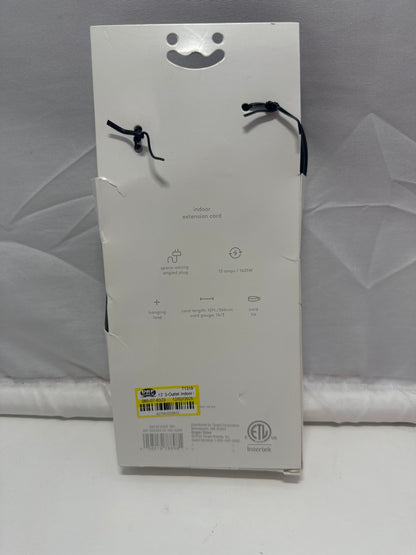 heyday 12ft Indoor Extension Cord 3 Outlet Black 16/3 13A 1625W