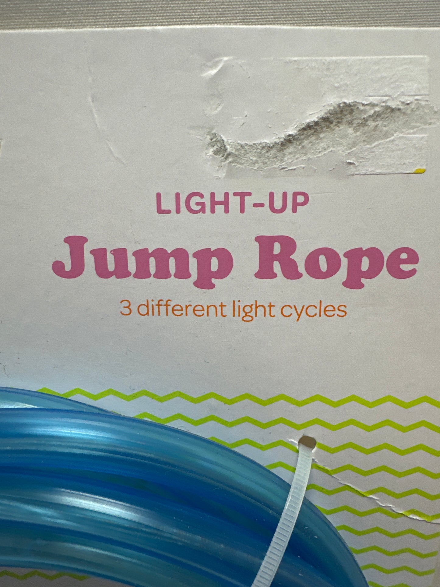 Sun Squad Light-Up Jump Rope Blue 7 Ft 3 Light Modes Ages 6+