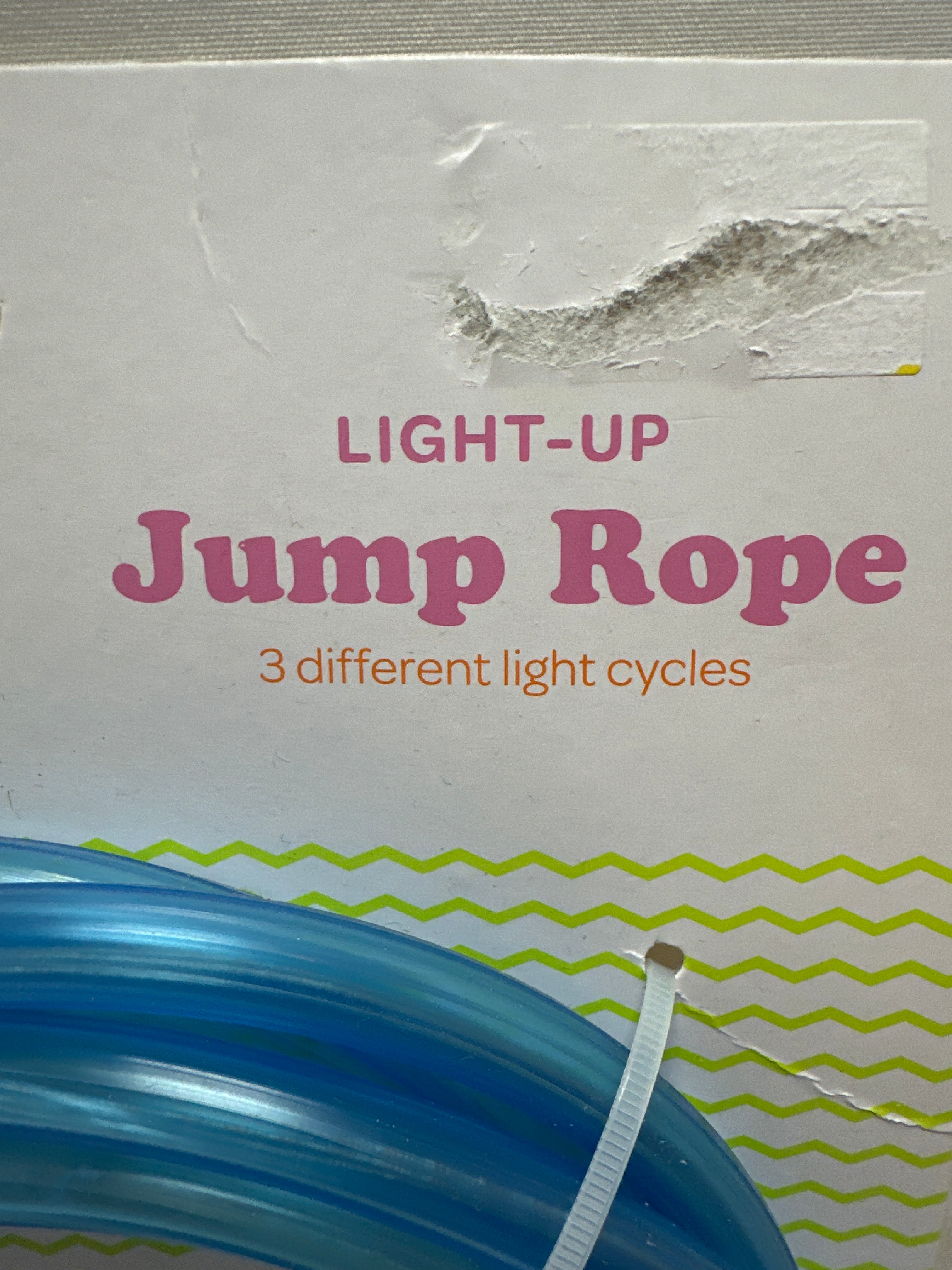Sun Squad Light-Up Jump Rope Blue 7 Ft 3 Light Modes Ages 6+