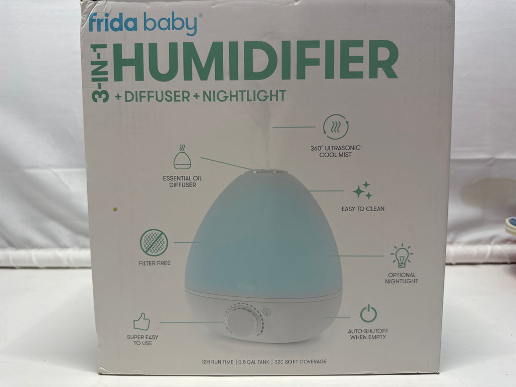 Frida Baby 3-in-1 Humidifier Diffuser Nightlight Cool Mist White