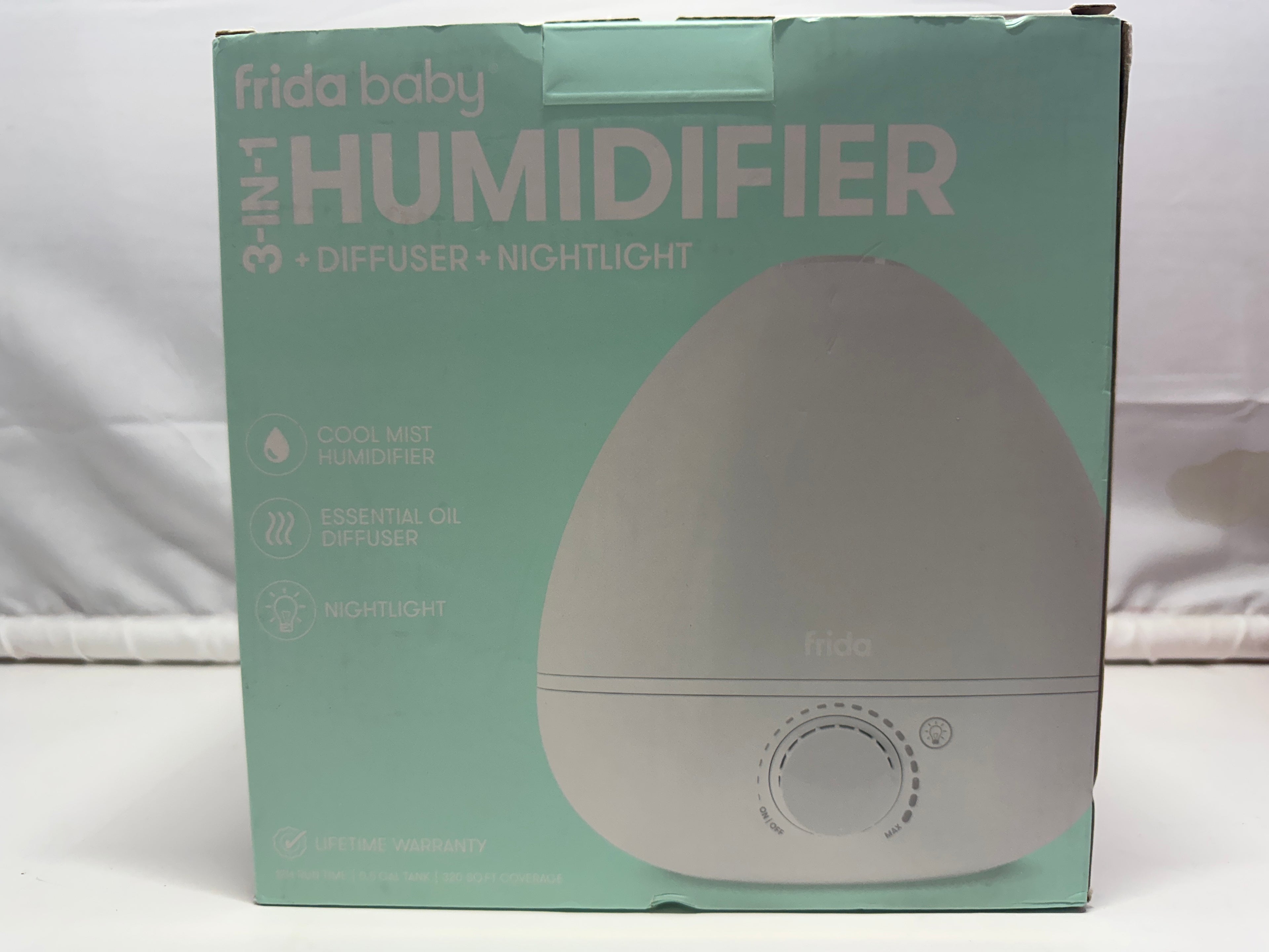 Frida Baby 3-in-1 Humidifier Diffuser Nightlight Cool Mist White