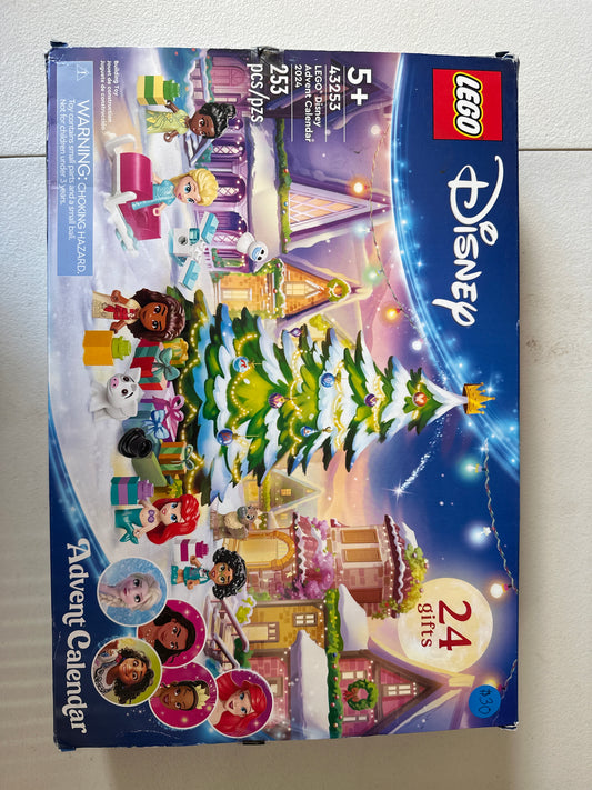 LEGO Disney Advent Calendar 2024, Christmas Toys for Kids, Building Kit with 8 Mini Dolls