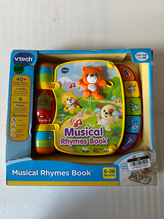 VTech 5 Colorful Piano Buttons Musical Rhymes Book