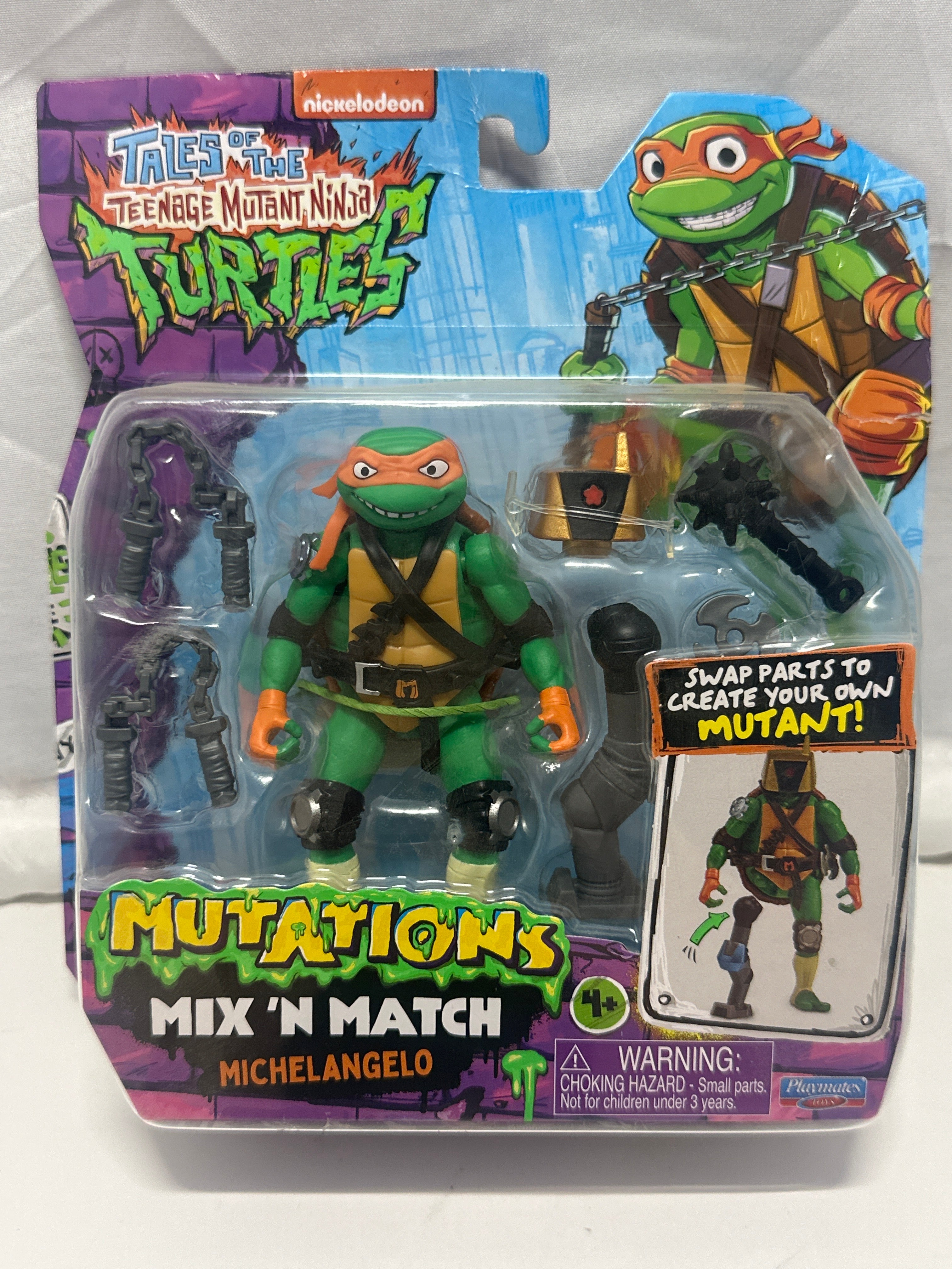 Teenage Mutant Ninja Turtles Mutations Mix 'N Match Michelangelo Figure 2024