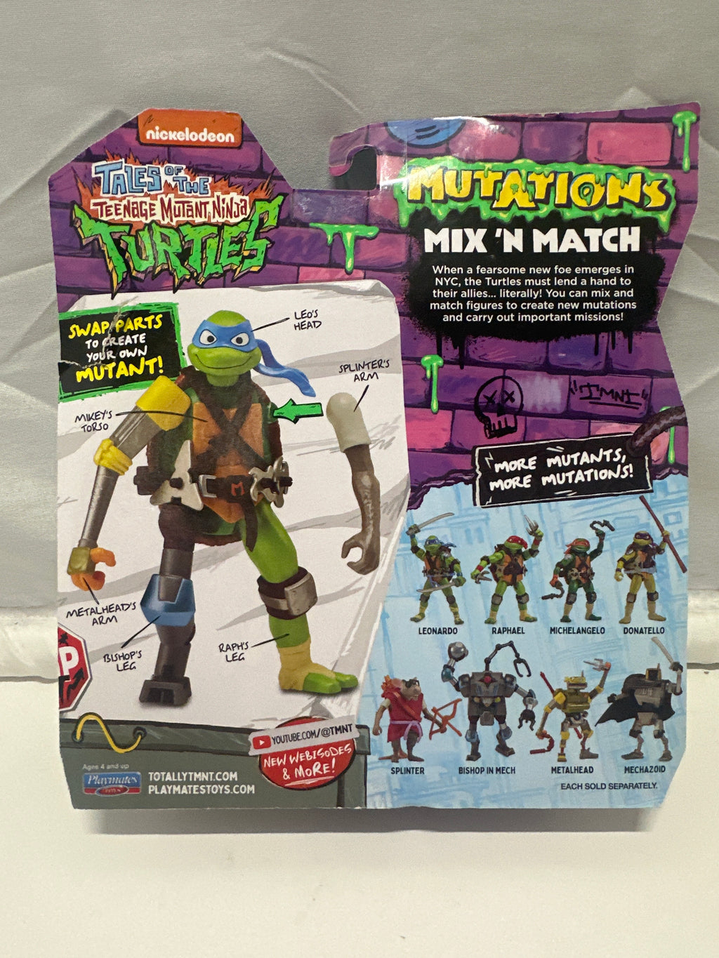 Teenage Mutant Ninja Turtles Mutations Mix 'N Match Michelangelo Figure 2024