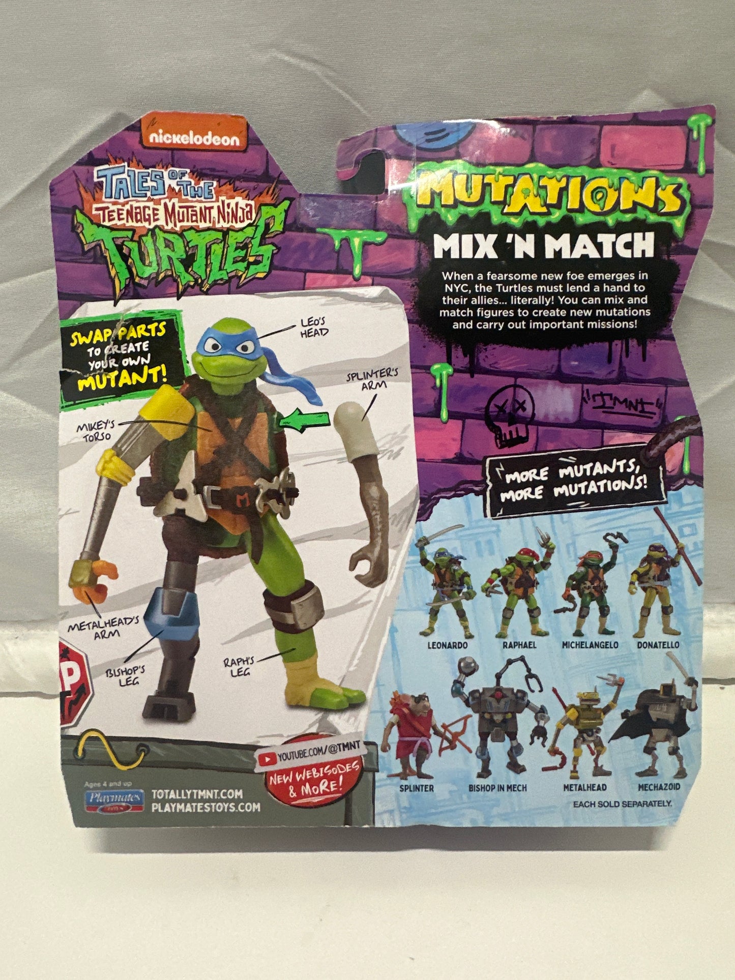 Teenage Mutant Ninja Turtles Mutations Mix 'N Match Michelangelo Figure 2024