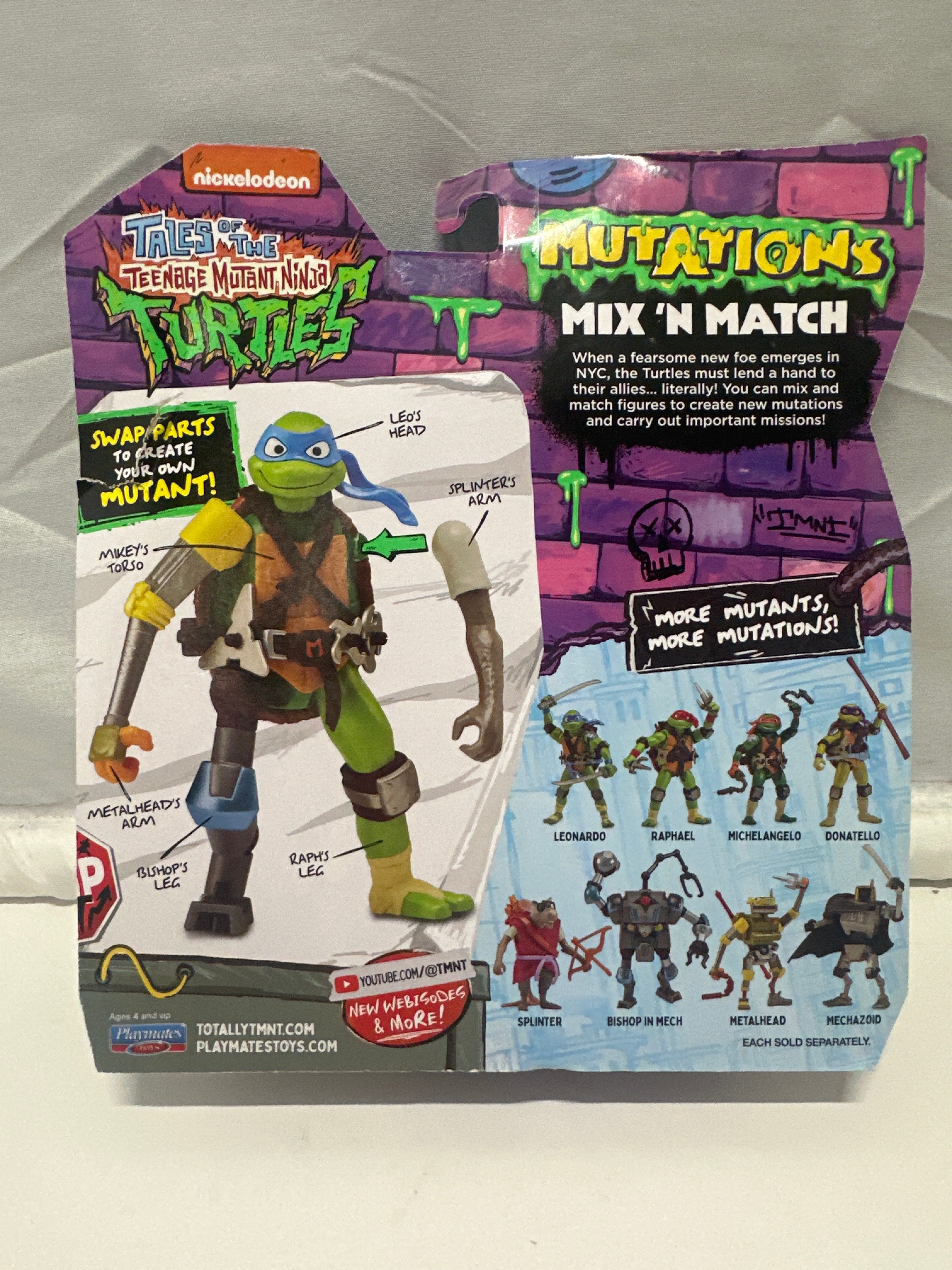 Teenage Mutant Ninja Turtles Mutations Mix 'N Match Michelangelo Figure 2024