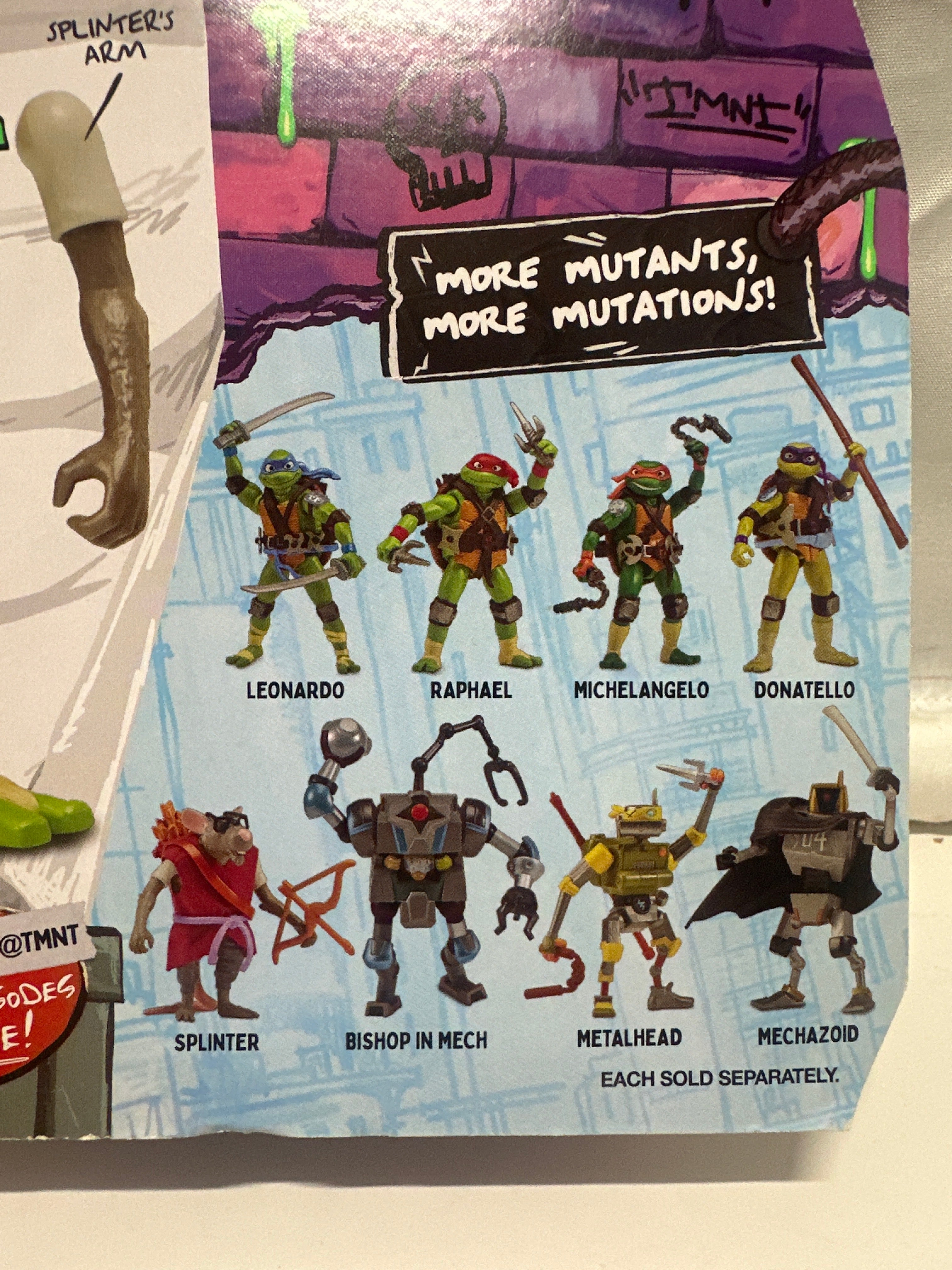 Teenage Mutant Ninja Turtles Mutations Mix 'N Match Michelangelo Figure 2024
