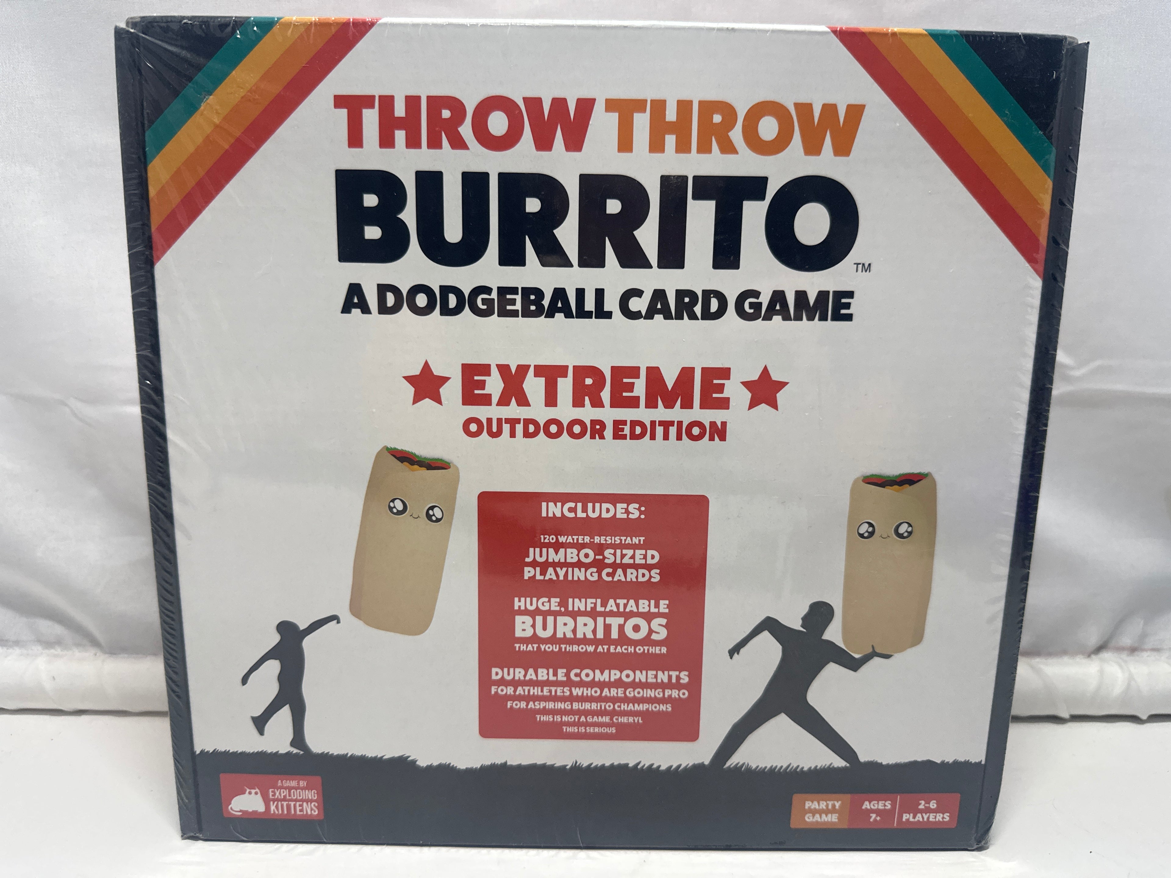Throw Throw Burrito Extreme Outdoor Edition Exploding Kittens Party Game