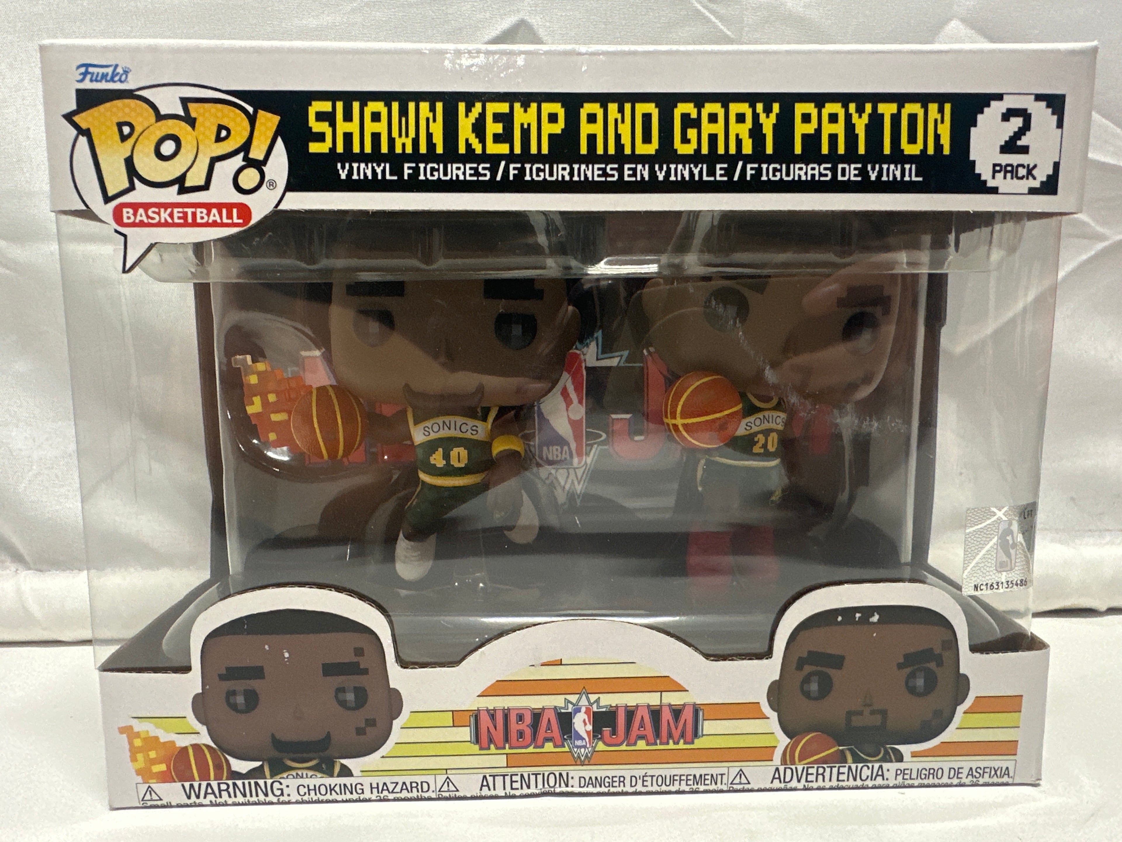 Funko Pop Basketball NBA Jam Shawn Kemp Gary Payton 2-Pack Sonics