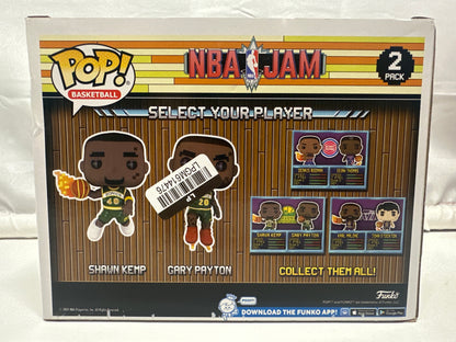 Funko Pop Basketball NBA Jam Shawn Kemp Gary Payton 2-Pack Sonics